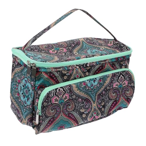 Uonlytech Aufbewahrungstasche aus Wolle handarbeitstasche Nadel Aufbewahrungstasche Stricktasche Griffe Organisator zur Aufbewahrung von Garn gehäkelter Rucksack-Organizer 600d Oxford-Stoff von Uonlytech