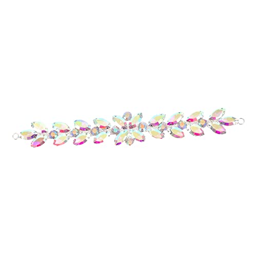 Uonlytech Augendiamantblume Hochzeit Braut-Strass-Applikation Kleidungsstück Applikation für Frauen Patch dekorative Mantel-Strass-Applikation Nähdekoration Silber- Colorful Uonlytech Augendiamantblume Hochzeit Braut-Strass-Applikation Kleidungsstück Applikation für Frauen Patch dekorative Mantel-Strass-Applikation Nähdekoration Silber- Colorful von Uonlytech