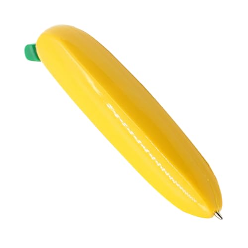 Uonlytech Bananenkugelschreiber Kurzer Stift Kugelschreiber Damenstift Taschenstift Ergonomische Stifte Stift Kugelschreiber Fingerspitzenstift Gelb Kunststoff von Uonlytech