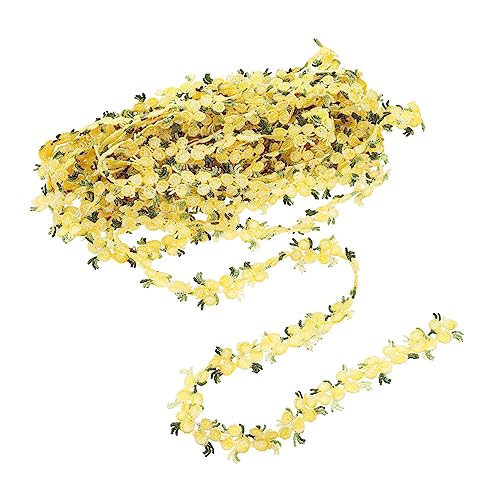 Uonlytech Bastelspitze weißer Spitzenbesatz Kleidung Spitzenband Hochzeitsspitzenband Blumen Stickerei-Spitzenband hut kleidung DIY versorgung dickes Band Stoffbänder Polyester Gelb Uonlytech Bastelspitze weißer Spitzenbesatz Kleidung Spitzenband Hochzeitsspitzenband Blumen Stickerei-Spitzenband hut kleidung DIY versorgung dickes Band Stoffbänder Polyester Gelb von Uonlytech