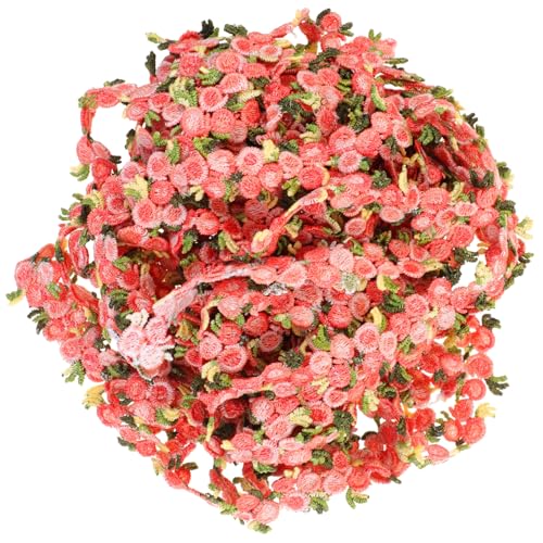Uonlytech Bestickter Spitzenbesatz in Blutrot Wasserlösliche Blumen Spitzenborte für DIY Stoffdekorationen Kleidung und Party Accessoires Band für Näharbeiten und Bastelverzierungen Uonlytech Bestickter Spitzenbesatz in Blutrot Wasserlösliche Blumen Spitzenborte für DIY Stoffdekorationen Kleidung und Party Accessoires Band für Näharbeiten und Bastelverzierungen von Uonlytech