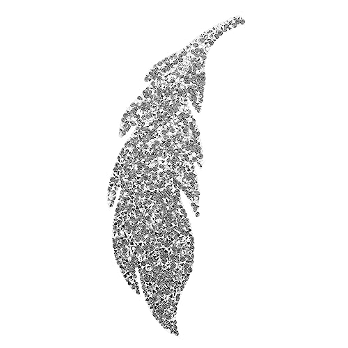 Uonlytech Blattförmiger Strass Applikation Aufnäher für DIY Kleidung Taschen und Accessoires Glitzer Patch für Bastelprojekte zum Aufbügeln Textilien Uonlytech Blattförmiger Strass Applikation Aufnäher für DIY Kleidung Taschen und Accessoires Glitzer Patch für Bastelprojekte zum Aufbügeln Textilien von Uonlytech