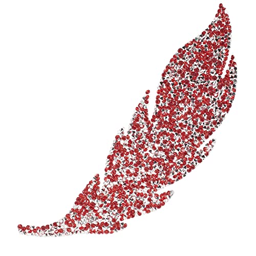 Uonlytech Blattförmiger Strass Applikation für Kleidung DIY Flicken für Bekleidungszubehör Reparatur und Dekoration von Kleidung Taschen und Haaraccessoires Silber mit Großen Roten Strass Uonlytech Blattförmiger Strass Applikation für Kleidung DIY Flicken für Bekleidungszubehör Reparatur und Dekoration von Kleidung Taschen und Haaraccessoires Silber mit Großen Roten Strass von Uonlytech