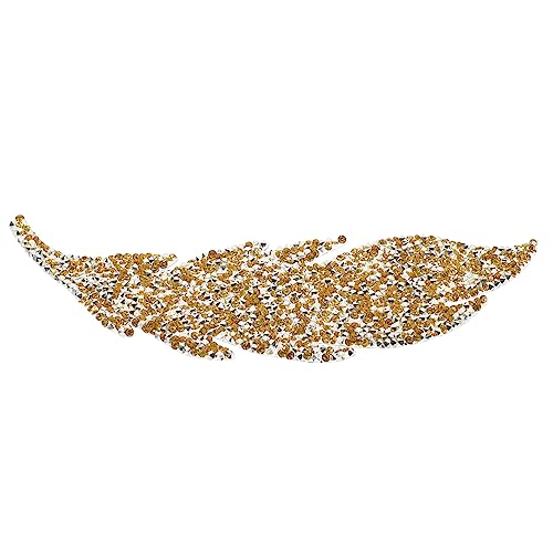 Uonlytech Blattförmiges Strass Applikation DIY Kleidung Zubehör für Garments Taschen Dekoration für Bastelprojekte zum Reparieren und Verschönern von Kleidung und Accessoires von Uonlytech