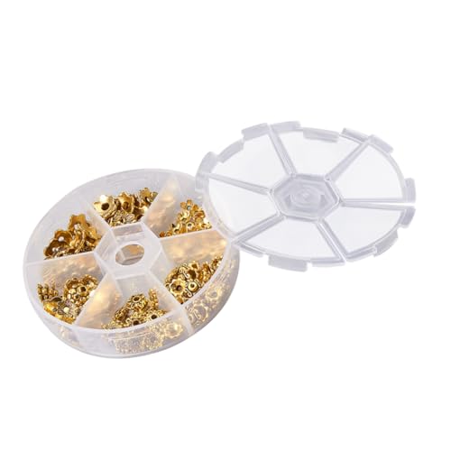 Uonlytech Blumenförmige Perlen Zahlenherstellung Schmuck Blumenförmige Perlen Zum Basteln Metallmaterial Perlenkappen Blumenperlenkappen Topper Perlenkappen Zubehör Uonlytech Blumenförmige Perlen Zahlenherstellung Schmuck Blumenförmige Perlen Zum Basteln Metallmaterial Perlenkappen Blumenperlenkappen Topper Perlenkappen Zubehör von Uonlytech