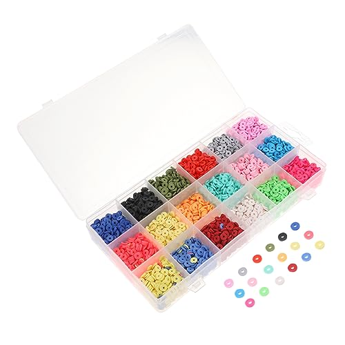 Uonlytech Böhmische Stil Perlen Polymer Clay Perlen für DIY Schmuck Fächer Aufbewahrungsbox für Armbänder Halsketten Ohrringe Vielseitige Bastelideen Uonlytech Böhmische Stil Perlen Polymer Clay Perlen für DIY Schmuck Fächer Aufbewahrungsbox für Armbänder Halsketten Ohrringe Vielseitige Bastelideen von Uonlytech