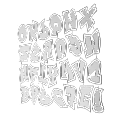 Uonlytech Buchstabenstempel Präge Stanzformen Schablone Aus Karbonstahl Metall Prägewerkzeuge Prägefolder Zur Kartenherstellung Metall Stanzformen Für Papierbasteln Und von Uonlytech