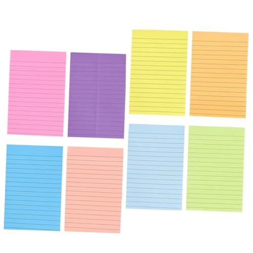 Uonlytech Bücher mit Dekorativen Notizaufklebern Tragbaren Memoaufklebern und Einfachem Design für Büro und Schule Haftnotizen Pastellfarben Bürobedarf Lösung von Uonlytech