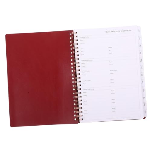 Uonlytech Büro Planer Notizblock mit Hardcover Robustes Tintenfestes Papier Tragbarer Multifunktionaler Tagesplaner für Schüler Lehrer Büroangestellte Praktisches Memo Notizbuch Uonlytech Büro Planer Notizblock mit Hardcover Robustes Tintenfestes Papier Tragbarer Multifunktionaler Tagesplaner für Schüler Lehrer Büroangestellte Praktisches Memo Notizbuch von Uonlytech