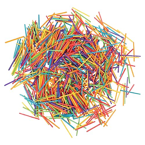 Uonlytech Bunte Diy Bastelsticks für Handwerksmaterial für Selbstgemachte Eiscreme Sticks für Interaktive Aktivitäten und Kreative Entwicklung von Uonlytech