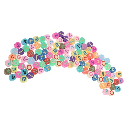 Uonlytech Bunte Flache Runde Polymer Clay Perlen Diy Schmuckherstellung Buchstaben Design Handgefertigte Bastelperlen für Armbänder und Ketten ca Bastelzubehör Uonlytech Bunte Flache Runde Polymer Clay Perlen Diy Schmuckherstellung Buchstaben Design Handgefertigte Bastelperlen für Armbänder und Ketten ca Bastelzubehör von Uonlytech