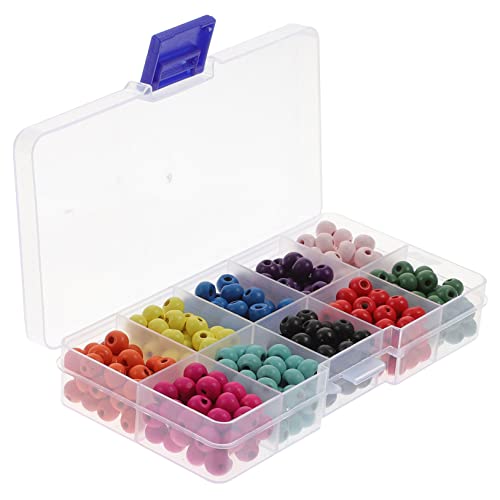 Uonlytech Bunte Holzperlen Runde DIY Perlen für Schmuckherstellung Makramee Handwerk Naturholzperlen für Armbänder Kreative Bastelprojekte von Uonlytech