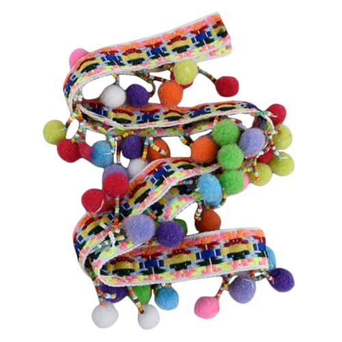 Uonlytech Bunte Pom Pom Fransenborte Großer Pompon Farbige Quastenborte für Nähen DIY Kleidung Vorhänge Kissen Dekoration Vielseitige Bastelverzierung für Heimtextilien und Accessoires Uonlytech Bunte Pom Pom Fransenborte Großer Pompon Farbige Quastenborte für Nähen DIY Kleidung Vorhänge Kissen Dekoration Vielseitige Bastelverzierung für Heimtextilien und Accessoires von Uonlytech