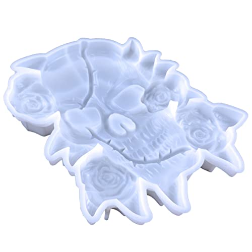 Uonlytech DIY Halloween Silikonform Schädel Silikon Gießform für Kreative Bastelideen für Halloween Dekorationen und Einzigartige Handwerksprojekte Uonlytech DIY Halloween Silikonform Schädel Silikon Gießform für Kreative Bastelideen für Halloween Dekorationen und Einzigartige Handwerksprojekte von Uonlytech
