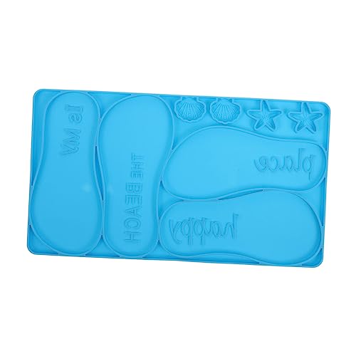 Uonlytech DIY Slipper Wanddekoration Epoxidharz Silikonform Bastelmaterial für Eigene Hausschuh Ornamente Langlebig und Einfach zu Entformen Blau von Uonlytech