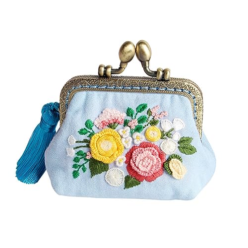 Uonlytech DIY Stickerei für Erwachsene Handgemachte Stofftasche für Anfänger Nähwerkzeug für Zuhause von Uonlytech