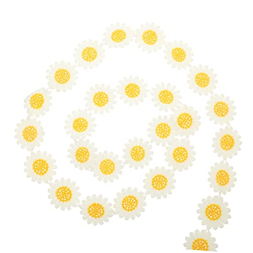 Uonlytech Daisy Spitzenband mit Blumenmuster Breit Yards für Diy Hochzeitsdekoration Nähprojekte und Bastelarbeiten Vielseitig Einsetzbar und Einfach Zuschneidbar von Uonlytech
