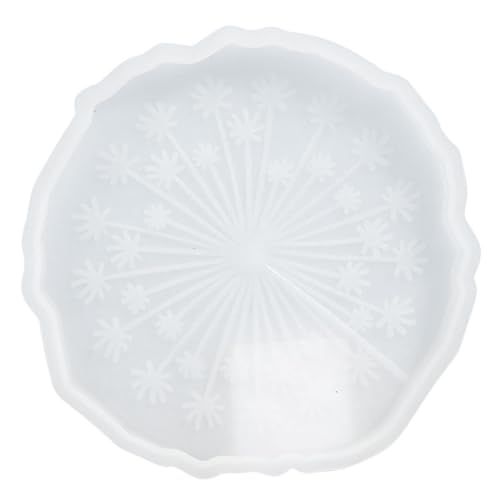 Uonlytech Dandelion Muster Silikonform Kreative Untersetzer Gießform für DIY Projekte für Bastelarbeiten Vielseitig Einsetzbar für Kreative Gestaltungen Geeignet von Uonlytech