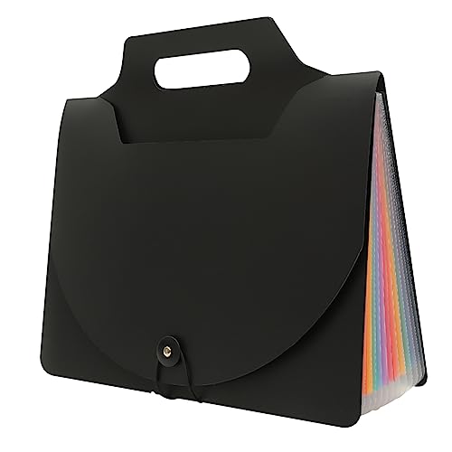Uonlytech Dateiordner Fächer Multi Layer Dokumentenmappe für Büro und Schule Langlebig für Quittungen Karten und Unterlagen von Uonlytech