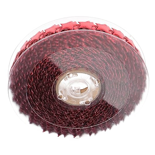 Uonlytech Dekoband mit Fünfzackigen Sternen Glänzendes Geschenkband für Party und Festtagsdeko Selbst Zuschneidbar Rote Folie für Stilvolle Verpackungen und Kreative Bastelideen von Uonlytech