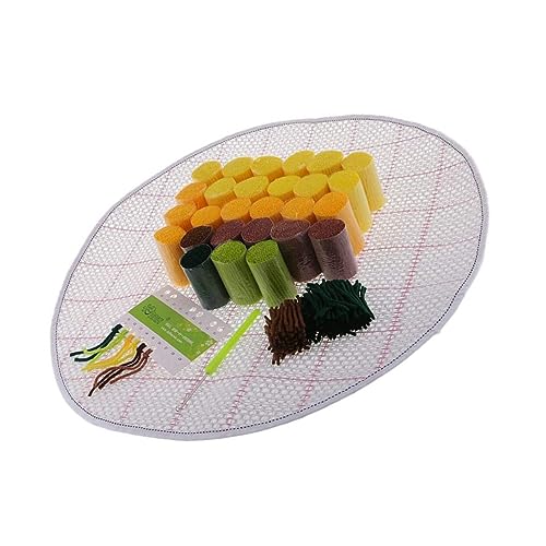 Uonlytech Diy Knüpfteppich Kit für Anfänger Handgemachtes Materialpaket mit Kreativen Designs für Hunde und Fußball für Geduld und Konzentration bei Teenagern Hochwertige von Uonlytech