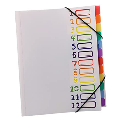 Uonlytech Dokumentenmappe Mehrschichtiger File Organizer für Büro Leicht und Tragbar aus Hochwertigem Kunststoff für Sichere Aufbewahrung von Unterlagen von Uonlytech