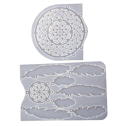 Uonlytech Dream Catcher Silikonform Flexible Resin Gießform für DIY Dekoration Individuell Gestaltbar mit Perlen und Glitzer für Wand Fensteranhänger Originelles Bastelzubehör Uonlytech Dream Catcher Silikonform Flexible Resin Gießform für DIY Dekoration Individuell Gestaltbar mit Perlen und Glitzer für Wand Fensteranhänger Originelles Bastelzubehör von Uonlytech