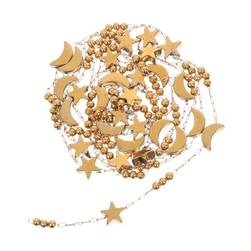 Uonlytech Edelstahl Schmuckkette mit Mond und Sternen Verstellbare DIY Gliederkette für Halskette Armband Fußkettchen Hautfreundlich Verschleißfest Originelles Zubehör für Schmuckherstellung Uonlytech Edelstahl Schmuckkette mit Mond und Sternen Verstellbare DIY Gliederkette für Halskette Armband Fußkettchen Hautfreundlich Verschleißfest Originelles Zubehör für Schmuckherstellung von Uonlytech