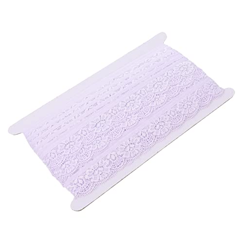 Uonlytech Elastische Spitzenborte für Diy Unterwäsche und Bekleidungszubehör Zartem Lila für Kreative Nähprojekte und Handwerkskunst von Uonlytech