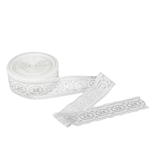 Uonlytech Elastisches Weiße Spitzenband Meterware für DIY Kleidung Dekoration Elastische Spitzenbordüre für Unterwäsche Kleider und Vorhänge Vielseitiges Nähzubehör für Handarbeiten Uonlytech Elastisches Weiße Spitzenband Meterware für DIY Kleidung Dekoration Elastische Spitzenbordüre für Unterwäsche Kleider und Vorhänge Vielseitiges Nähzubehör für Handarbeiten von Uonlytech