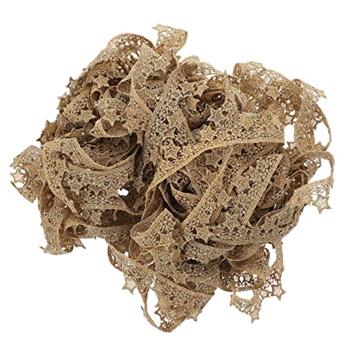 Uonlytech Elegante Spitzenborte Breit Gold Rosé Bestickte Spitzenapplikation für Diy Näharbeiten Dekorative Spitzenbordüre für Kleidung Hochzeiten Bastelprojekte und Kostüme von Uonlytech