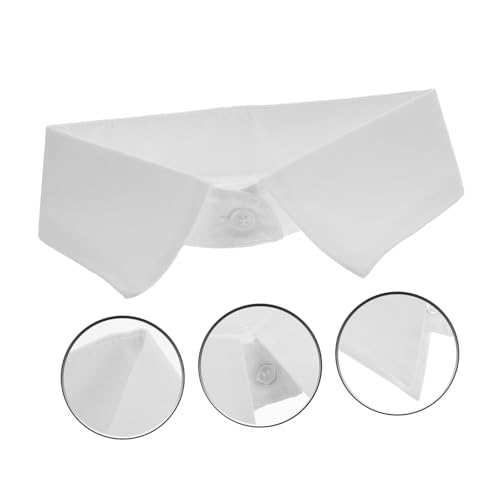 Uonlytech Eleganter Abnehmbarer Fake Kragen aus Weichem Chiffon Halb Hemdkragen für Damen und Herren Vielseitiges Dekorationsaccessoire Passend zu Kleidern und Blusen Komfortabel und von Uonlytech
