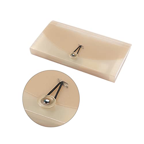 Uonlytech Erweiterbare Fächermappe aus PP Material Tragbarer Dokumenten Organizer mit Elastischem Band und Bunten Etiketten für Büro und Zuhause Halbtransparent Beige Uonlytech Erweiterbare Fächermappe aus PP Material Tragbarer Dokumenten Organizer mit Elastischem Band und Bunten Etiketten für Büro und Zuhause Halbtransparent Beige von Uonlytech