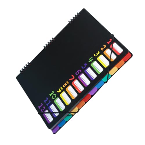 Uonlytech Fächermappe mit Farbcodierten Trennblättern Wasserabweisender Kunststoff Ordner für Schul Büroorganisation Vielseitiger Dokumentenorganizer für Zuhause und Schule Uonlytech Fächermappe mit Farbcodierten Trennblättern Wasserabweisender Kunststoff Ordner für Schul Büroorganisation Vielseitiger Dokumentenorganizer für Zuhause und Schule von Uonlytech