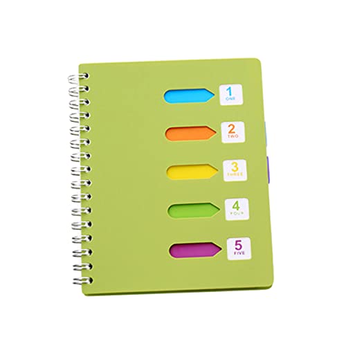 Uonlytech Farbiger Spiralnotizblock Dickes Notizbuch mit Register für Tagebuch Schule Büro und Reisen Vielseitig Einsetzbar für Notizen und Kreative Ideen von Uonlytech