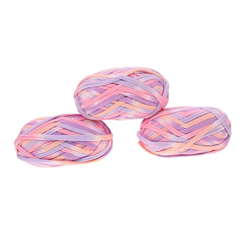 Uonlytech Farbiges Baumwollgarn Handstrickgarn Häkelgarn für DIY Schal Teppich Kleidung Vielseitiges Garn zum und Basteln von Uonlytech