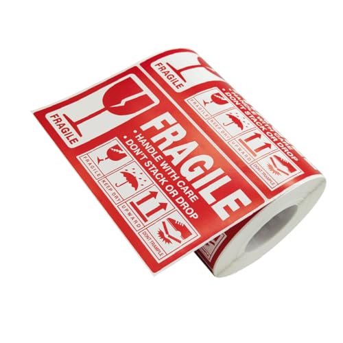 Uonlytech Fragile Package Sticker Warnaufkleber Selbstklebend Warnhinweis Zerbrechliche Waren Versandetiketten für Kartons Pakete und Umzug Verpackung Uonlytech Fragile Package Sticker Warnaufkleber Selbstklebend Warnhinweis Zerbrechliche Waren Versandetiketten für Kartons Pakete und Umzug Verpackung von Uonlytech