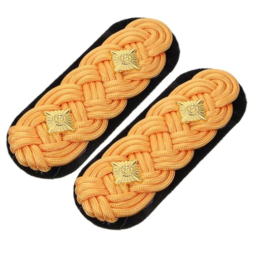 Uonlytech Goldene Geflochtene Schulterklappen mit Sternmotiv Kleines Dekoratives Vielseitig Einsetzbar für Sicherheitsuniformen für Formelle Anlässe und Bühnenauftritte Uonlytech Goldene Geflochtene Schulterklappen mit Sternmotiv Kleines Dekoratives Vielseitig Einsetzbar für Sicherheitsuniformen für Formelle Anlässe und Bühnenauftritte von Uonlytech