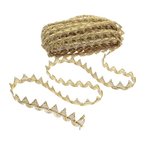 Uonlytech Goldene Spitzenspitze Blumenstickerei Applikation zum Nähen von Spitzen glänzendes Spitzenverkleidungsband Verzierung Applikationsausstattung Zierleiste Brautschmuck Polyestergarn Uonlytech Goldene Spitzenspitze Blumenstickerei Applikation zum Nähen von Spitzen glänzendes Spitzenverkleidungsband Verzierung Applikationsausstattung Zierleiste Brautschmuck Polyestergarn von Uonlytech