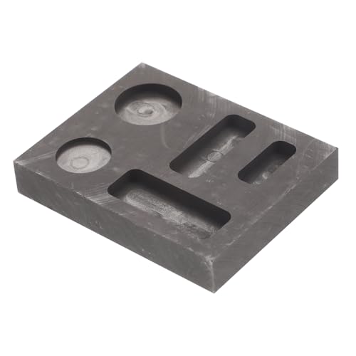 Uonlytech Graphit Gießform Fach Schmelzform für Gold Silber Metallgießen mit Hoher Wärmeleitfähigkeit Kompakt und Hitzebeständig für Kleine Mengen Edelmetallraffination von Uonlytech