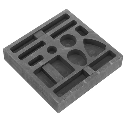 Uonlytech Graphittiegel Zum Schmelzen Von Gussstücken Gussblockform Werkzeug Gießen Herstellung Graphitform Ingotform Schmelzformen Schmelztiegel Gießformen Aus Metall Für Schmuck Schwarz von Uonlytech