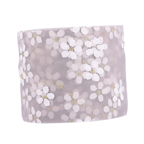 Uonlytech Graues Handgefertigtes Mullband mit Kleinem Pflaumenblüten Print Leichter Langlebiger DIY Spitzenchiffon für Kopfschmuck Kleidung und Geschenkdekoration Uonlytech Graues Handgefertigtes Mullband mit Kleinem Pflaumenblüten Print Leichter Langlebiger DIY Spitzenchiffon für Kopfschmuck Kleidung und Geschenkdekoration von Uonlytech