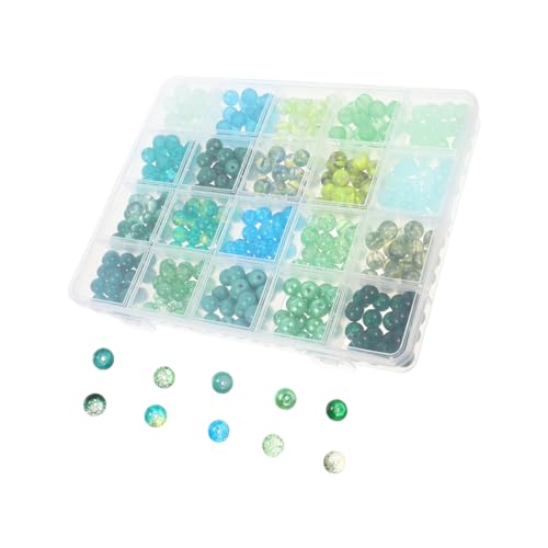 Uonlytech Grüne Glasperlen mit Großem Loch Runde Spacer Beads für DIY Schmuckherstellung Armbänder Halsketten und Bastelprojekte Inklusive Aufbewahrungsbox Uonlytech Grüne Glasperlen mit Großem Loch Runde Spacer Beads für DIY Schmuckherstellung Armbänder Halsketten und Bastelprojekte Inklusive Aufbewahrungsbox von Uonlytech