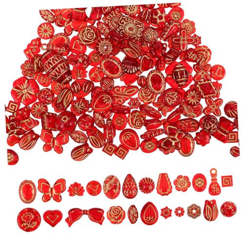 Uonlytech Handgefertigtes Schmuckzubehör Abstandsperlen Aus Gold Perlen Zum Selbermachen Von Schmuck Perlen Zur Schmuckherstellung Verschiedene Ab -farbperlen Rot Plastik Uonlytech Handgefertigtes Schmuckzubehör Abstandsperlen Aus Gold Perlen Zum Selbermachen Von Schmuck Perlen Zur Schmuckherstellung Verschiedene Ab -farbperlen Rot Plastik von Uonlytech
