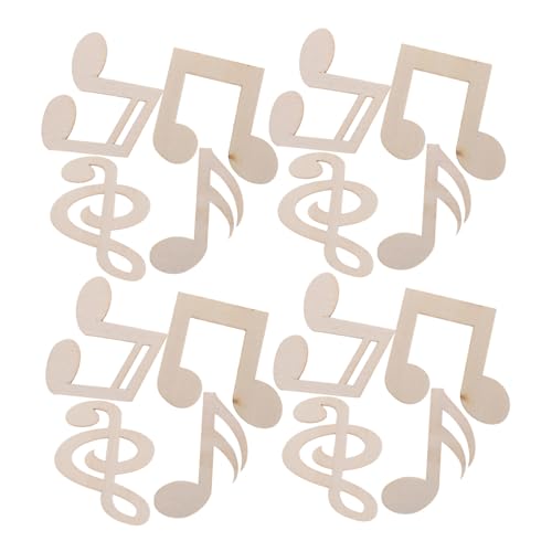 Uonlytech Holz Musiknoten Bastelset Unlackierte Holzstücke Hohe Noten pro Packung Für DIY Graffiti Party Dekoration Einzigartiges Handwerk Uonlytech Holz Musiknoten Bastelset Unlackierte Holzstücke Hohe Noten pro Packung Für DIY Graffiti Party Dekoration Einzigartiges Handwerk von Uonlytech