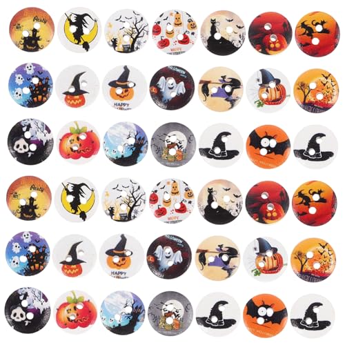Uonlytech Holzknöpfe für Bastelarbeiten Bunte Dekorative Knöpfe für DIY Nähprojekte und Scrapbooking Halloween Muster Langlebig und Vielseitig Einsetzbar Uonlytech Holzknöpfe für Bastelarbeiten Bunte Dekorative Knöpfe für DIY Nähprojekte und Scrapbooking Halloween Muster Langlebig und Vielseitig Einsetzbar von Uonlytech