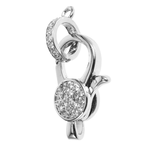 Uonlytech Hummerschnalle schmuck Zubehör für Öffnungsringe Halskettenschnallen selber machen DIY Karabinerverschluss Bastelverschluss selber machen Strasssteine Silver Uonlytech Hummerschnalle schmuck Zubehör für Öffnungsringe Halskettenschnallen selber machen DIY Karabinerverschluss Bastelverschluss selber machen Strasssteine Silver von Uonlytech