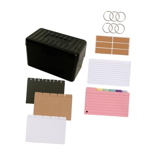 Uonlytech Karteikarten Grußkarten-organizer Notizkarten-organizer Notizkartenhalter Kartenhalter Binder Karten-organizer-kartenetui Fotokardhalter Flash-karten-organizer Zettelhalter Eisen von Uonlytech