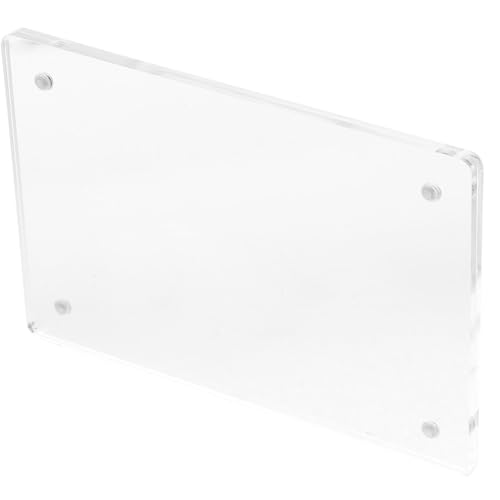 Uonlytech Kartentisch präsentieren Zeichen Anzeige steht Staffelei stehen Stand Inhaber Schilderhalter aus Acryl Hochzeitsschildständer Menü-Aufbewahrungsregal Transparent von Uonlytech