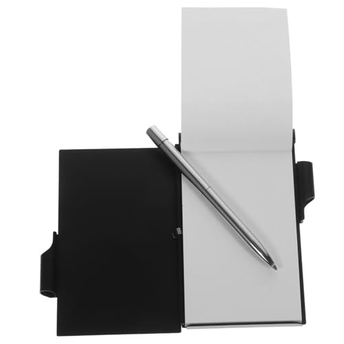 Uonlytech Kleines Notizbuch mit Stift Metallhülle Abreißbares Mini Notizbuch für Büro Schule und Kreative Notizen Tragbar und Handlich Perfektes für Studenten und Berufstätige von Uonlytech